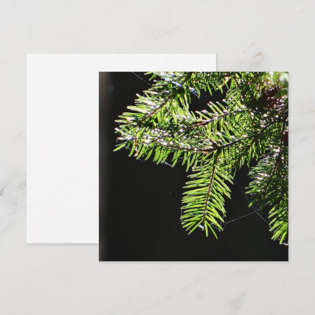 Tarjeta Árbol de flores (Anverso / Reverso)