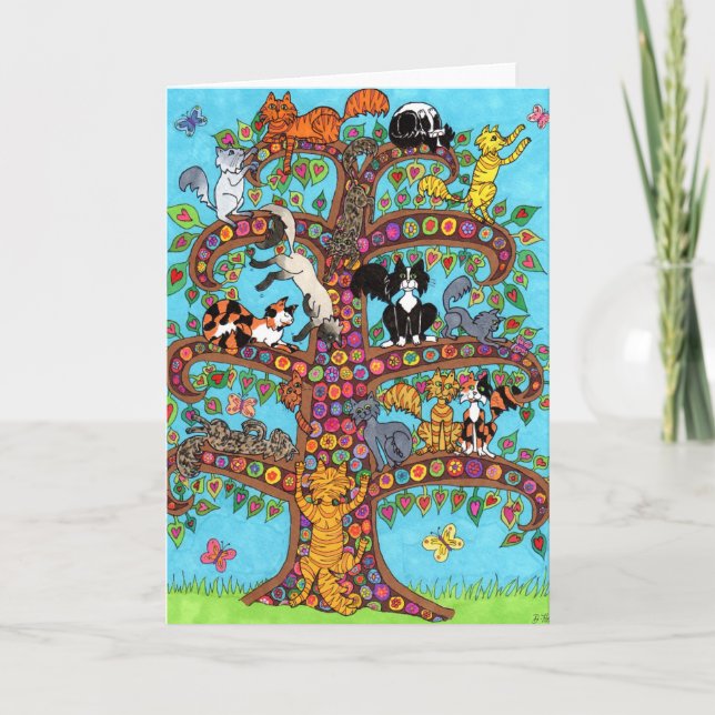 Tarjeta Árbol de gato 2 (Anverso)