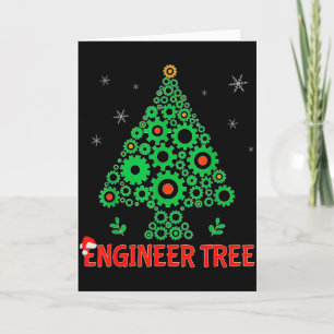 Tarjeta Árbol de Ingeniero de Navidad _ Ingeniería Mecánic