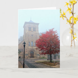 Tarjeta Árbol de la libertad en la niebla