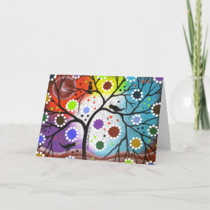 Tarjeta árbol de la vida #22 por Lorri Everett