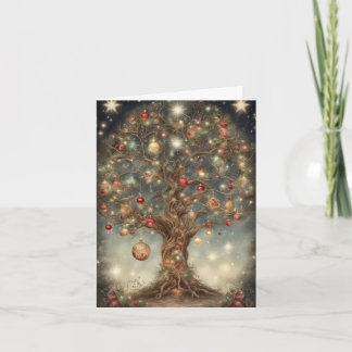 Tarjeta Árbol de la Vida Celestial Caprichoso Arte de Navi