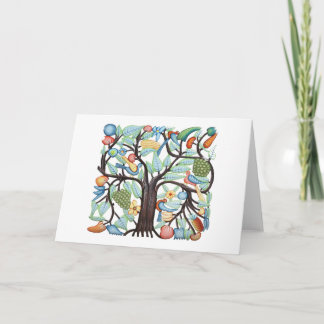 Tarjeta Árbol de la vida - pastel