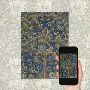 Tarjeta Árbol de la Vida vintage de William Morris