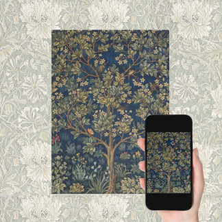 Tarjeta Árbol de la Vida vintage de William Morris