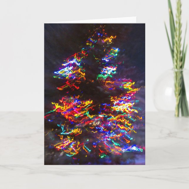 Tarjeta árbol de luz (Anverso)