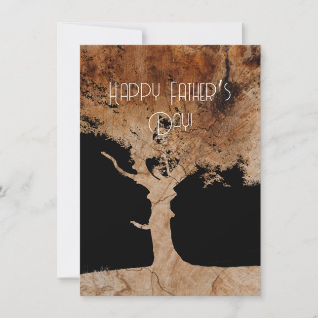 Tarjeta Árbol de madera (Anverso)