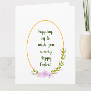 Tarjeta Árbol de manzana minimalista flores vacaciones Pas