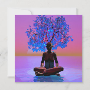 Tarjeta Árbol de meditación