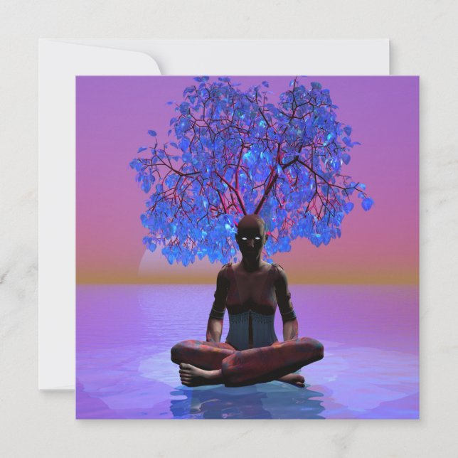 Tarjeta Árbol de meditación (Anverso)