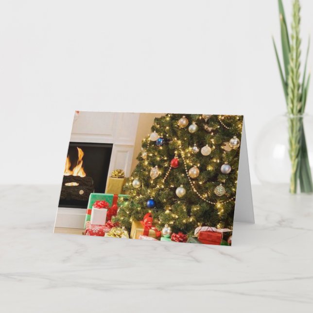 Tarjeta árbol de Navidad (Anverso)