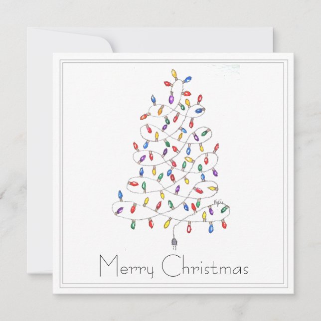 Tarjeta Árbol de Navidad (Anverso)