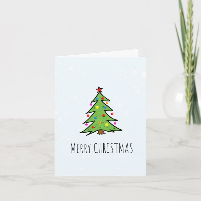 Tarjeta árbol de Navidad (Anverso)