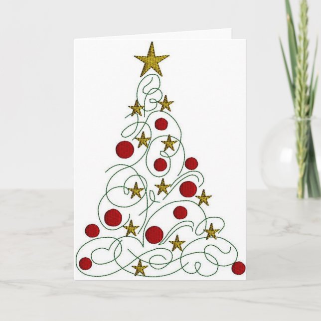 Tarjeta árbol de navidad (Anverso)