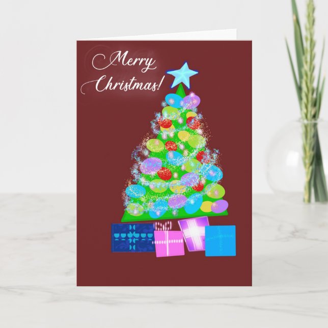 Tarjeta Árbol de navidad (Anverso)