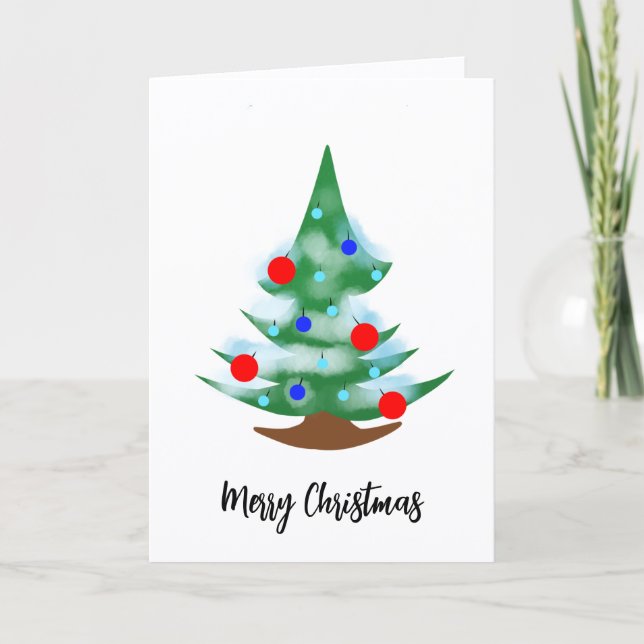 Tarjeta árbol de Navidad (Anverso)