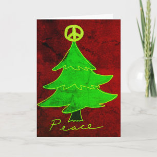 Tarjeta Árbol de Navidad abstracto Arte