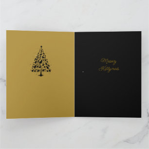 Tarjeta Árbol de Navidad Amante de Gatos 1
