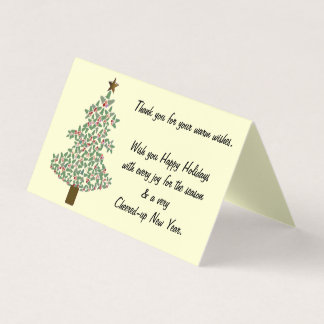 Tarjeta Árbol de Navidad Ártico