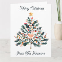 Árbol de Navidad con estilo Tole minimalista