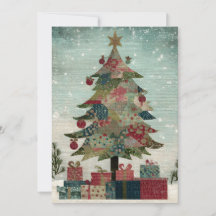 Árbol de Navidad Country Fácil de Leer Letra Grand