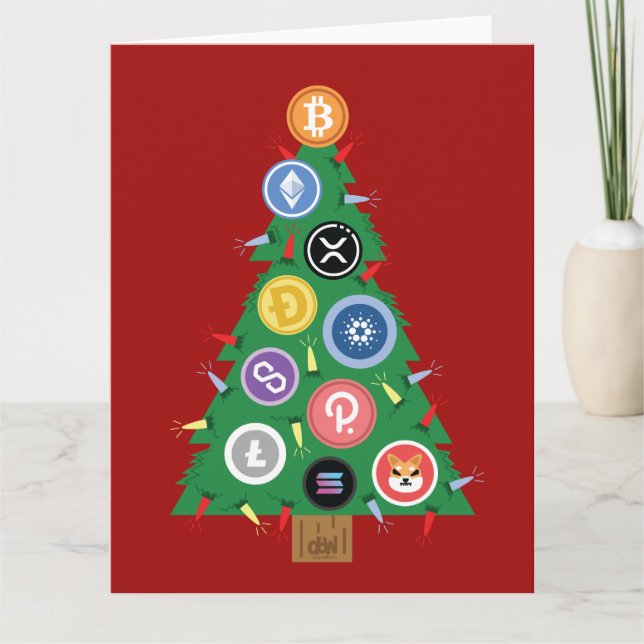 Tarjeta Árbol de Navidad Cripto Ornament Card de Criptomon (Anverso)