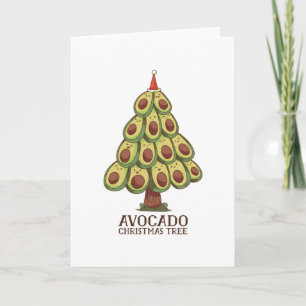 TARJETA ÁRBOL DE NAVIDAD DE AGUACATE