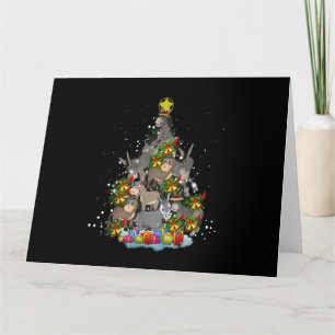Tarjeta Árbol de Navidad de Burro Regalos Divertidos para 