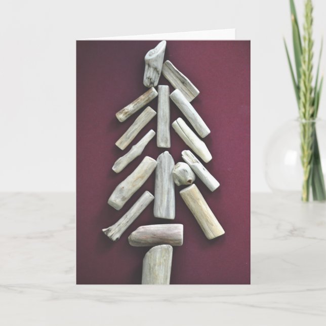 Tarjeta Árbol de Navidad de Driwood (Anverso)