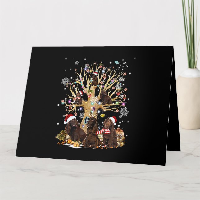 Tarjeta Árbol de Navidad de España de campo enciende Navid (Anverso)