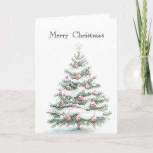 Tarjeta Árbol de Navidad de menta