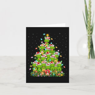 Tarjeta Árbol de navidad de oligarcas de alumbramiento de 