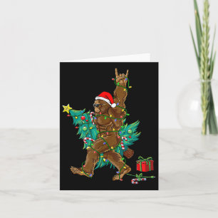 Tarjeta Árbol de Navidad de pie grande enciende Navidad ro