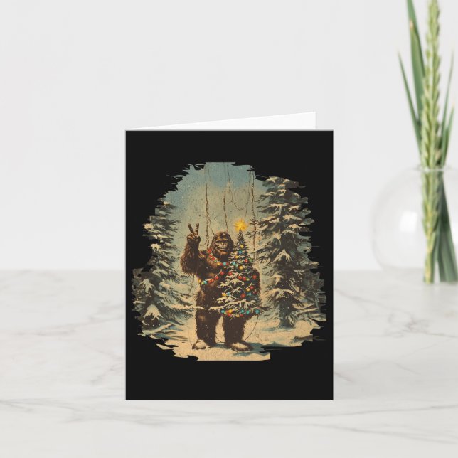Tarjeta Árbol de Navidad de pie grande enciende Tarot Xmas (Anverso)