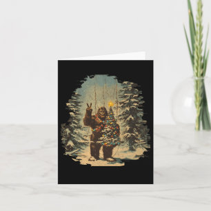 Tarjeta Árbol de Navidad de pie grande enciende Tarot Xmas