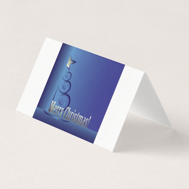 Tarjeta Árbol de Navidad de Sapphire (Anverso)