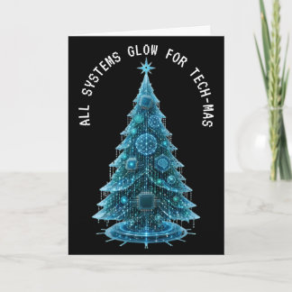 Tarjeta Árbol de Navidad de Tecnología