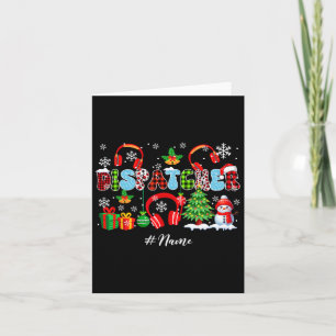 Tarjeta Árbol de Navidad del despachador Leopardo Santa Mu