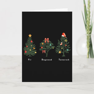 Tarjeta Árbol de Navidad Divertido Anti Trump Mensaje Ocul