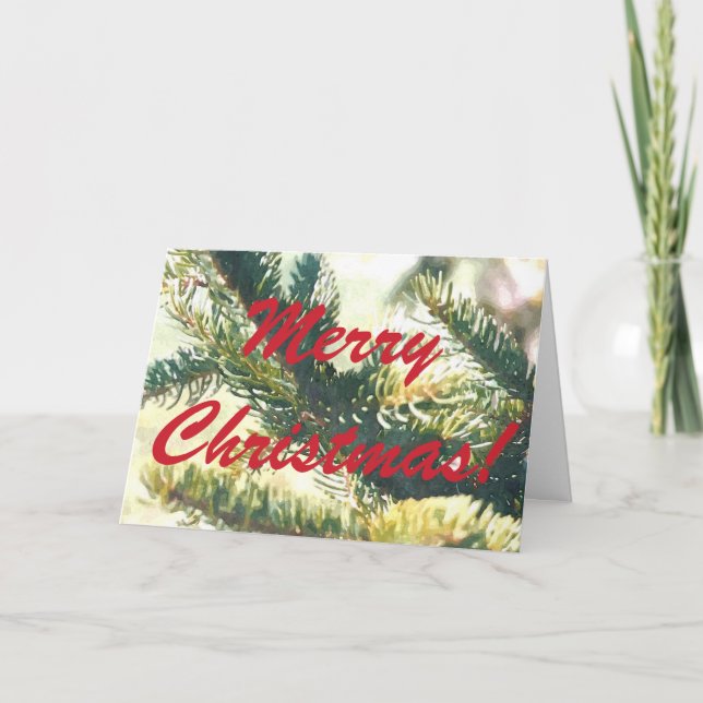 TARJETA ÁRBOL DE NAVIDAD FELIZ NAVIDAD (Anverso)