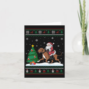 Tarjeta Árbol de Navidad feo ilumina Navidad Santa Coonh