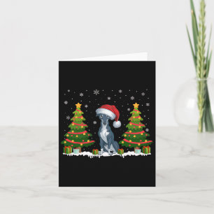 Tarjeta Árbol de navidad ilumina a los Navidades Greyhound