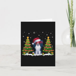 Tarjeta Árbol de navidad ilumina a los Navidades Papillon