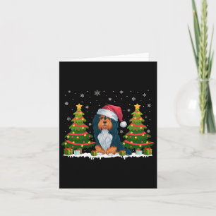 Tarjeta Árbol de navidad ilumina a Navidades de Perro Hava