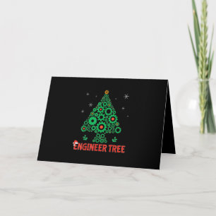 Tarjeta Árbol de Navidad Ingeniero Ingeniería Mecánica