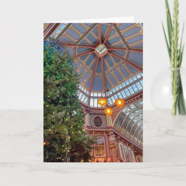 Tarjeta Árbol de Navidad, Londres, Reino Unido (Anverso)