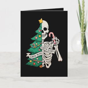 Tarjeta Árbol de Navidad Más o Menos Alegre Más o Menos Es