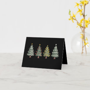 Tarjeta Árbol de Navidad Regalo de Vacaciones Invierno 