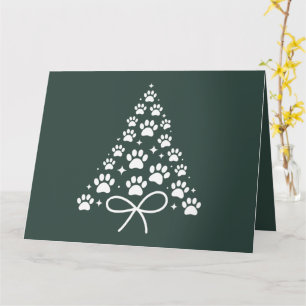 Tarjeta Árbol de Navidad Regalo para Dueño Amante de Perro