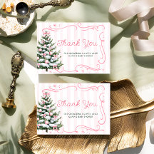 Árbol de Navidad Rosa Invierno Baby Shower Gracias